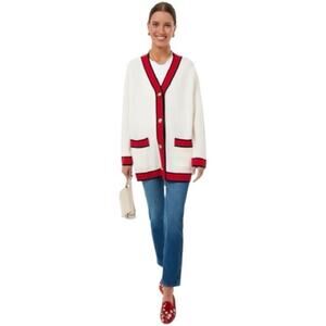 Tuckernuck Lauren Cardigan Sweater Ivory Wool XXL